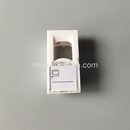 RJ45 1 port face plate french type